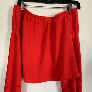 Off the shoulder blouse